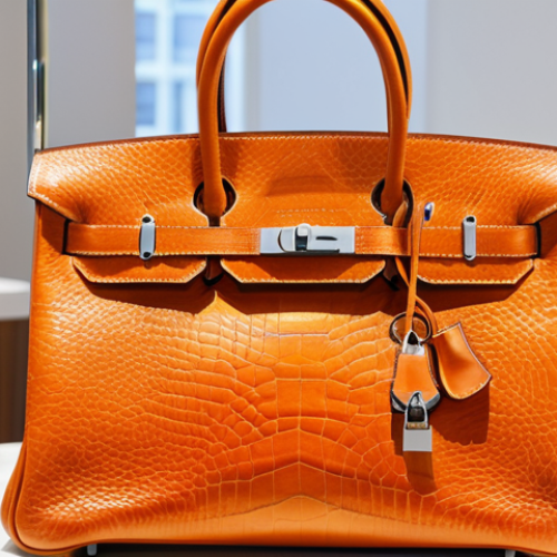 Home 6 Hermes Birkin Bag**
"A flawlessly crafted Hermes Birkin bag, showcased in a brightly lit, upscale boutique setting. The bag is fully visible, displaying its signature design and luxurious leather texture. Focus on the intricate stitching and hardware details. The background is softly blurred to emphasize the bag's elegance. Safe for work, appropriate content, fully clothed, professional, high resolution, detailed, perfect composition."
**
