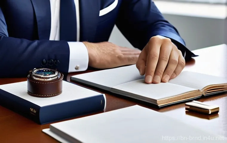 몽블랑과 카르띠에 시계 라인 - **Prompt for Montblanc - Professional Sophistication:**
"A distinguished man in his late 30s, dr...